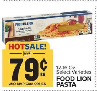 Food Lion Pasta