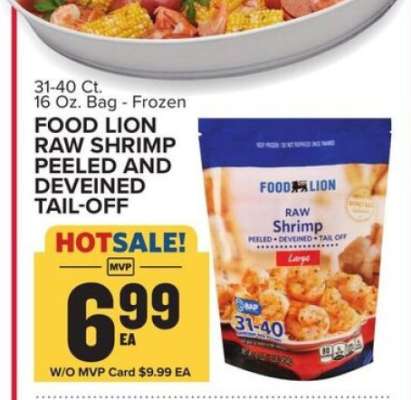 Food Lion Raw Shrimp