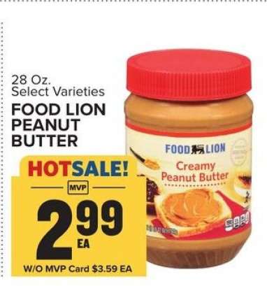 Food Lion Peanut Butter