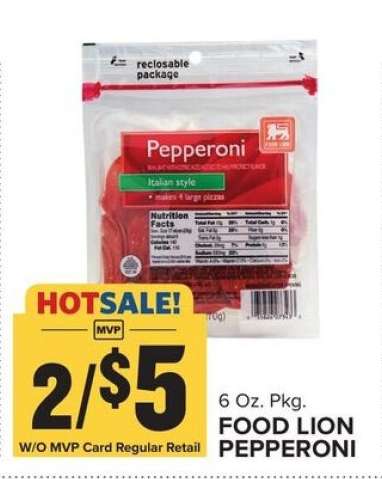 Food Lion Pepperoni