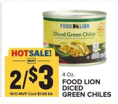 Food Lion Diced Green Chiles