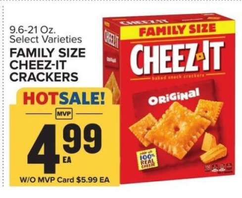Family Size Cheez-It Crackers