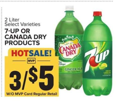 7-UP or Canada Dry Products