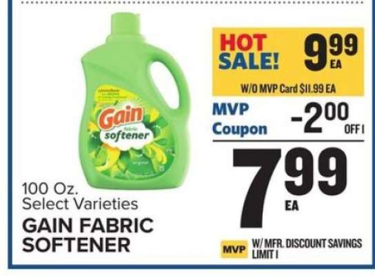 Gain Fabric Softener