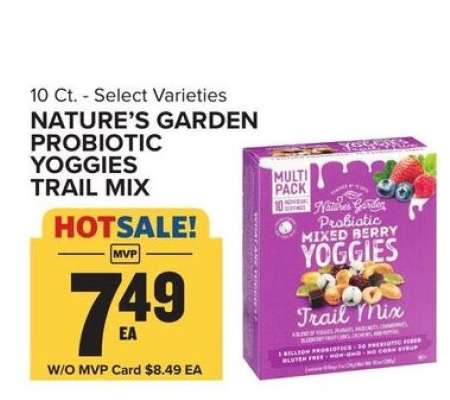 NATURE’S GARDEN PROBIOTIC YOGGIES TRAIL MIX