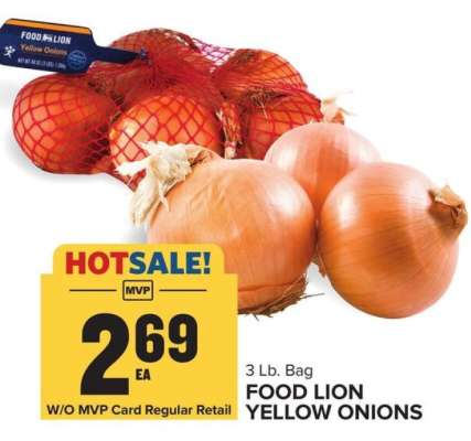 FOOD LION YELLOW ONIONS