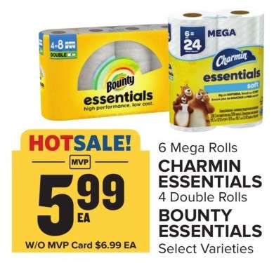 Charmin Essentials & Bounty Essentials