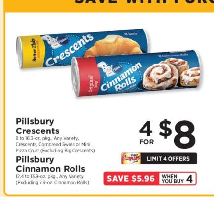 Pillsbury Crescents or Cinnamon Rolls*