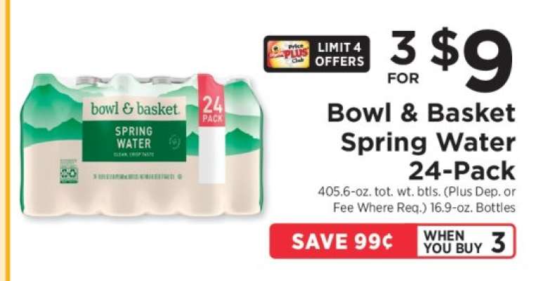 Bowl & Basket Spring Water 24-Pack