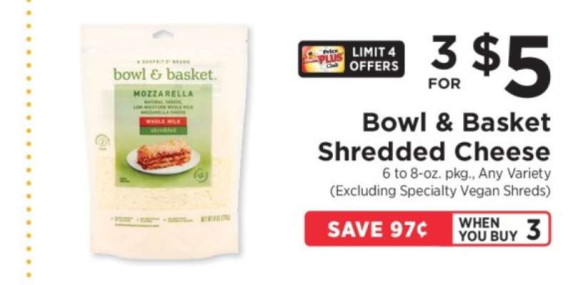 Bowl & Basket Shredded Cheese