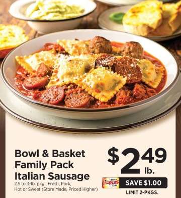 Bowl & Basket Family Pack Italian Sausage