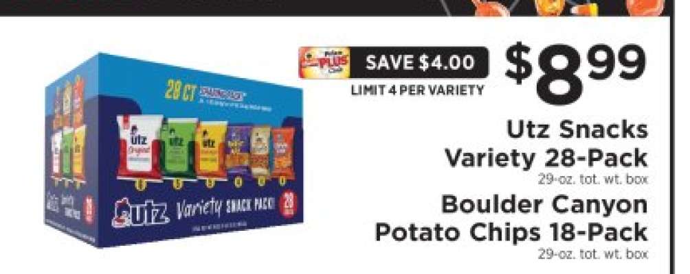 Utz Snacks Variety 28-Pack