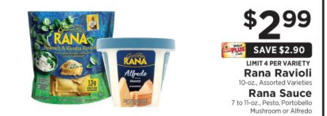Rana Ravioli / Rana Sauce
