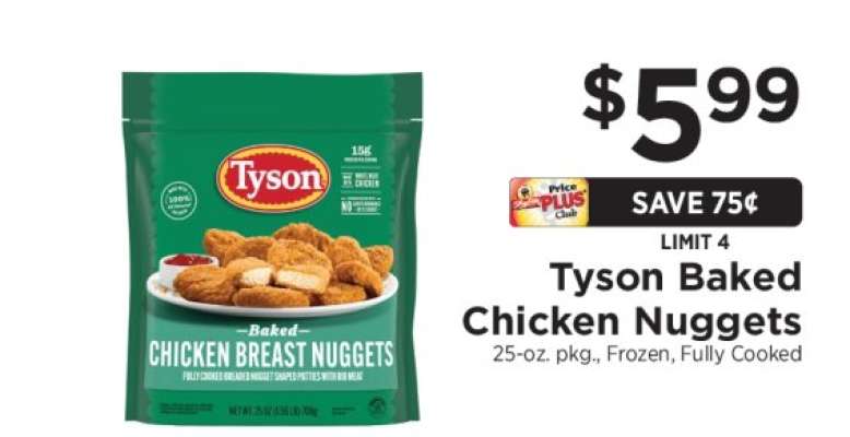 Tyson Baked Chicken Nuggets