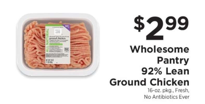 Wholesome Pantry 92% Lean Ground Chicken