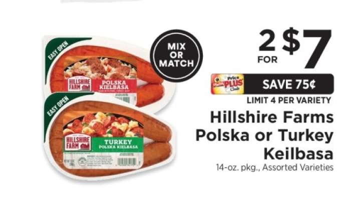 Hillshire Farms Polska or Turkey Keilbasa