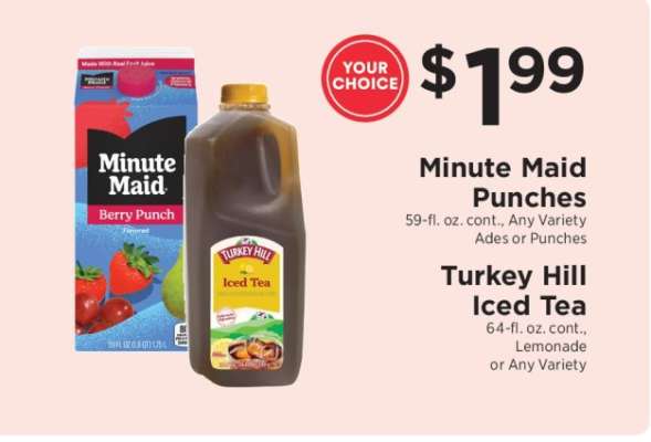 Minute Maid Punches / Turkey Hill Iced Tea