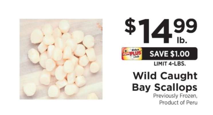 Wild Caught Bay Scallops