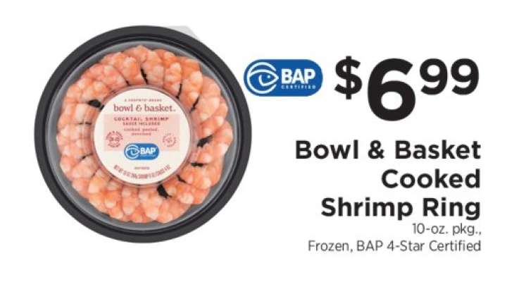 Bowl & Basket Cooked Shrimp Ring