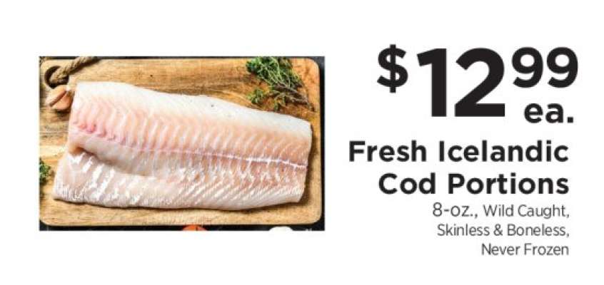 Fresh Icelandic Cod Portions