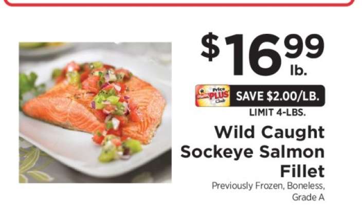 Wild-Caught Sockeye Salmon Fillet