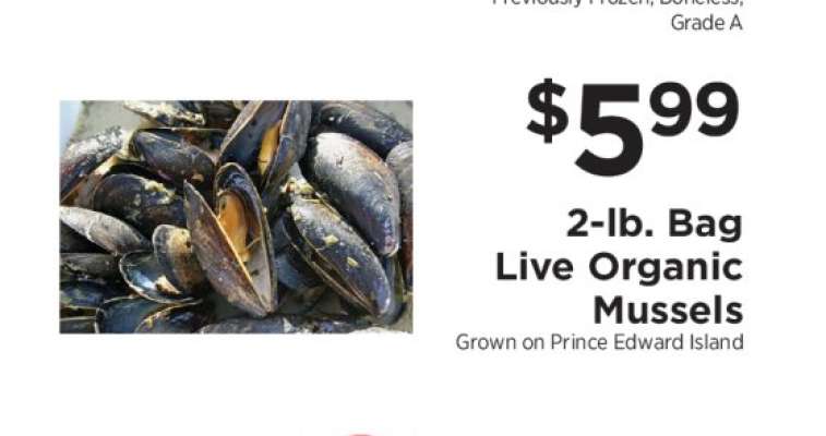 Live Organic Mussels