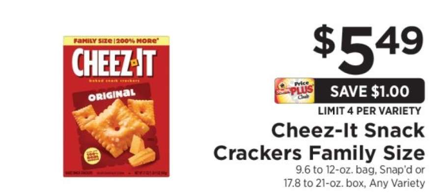 Cheez-It Snack Crackers Family Size