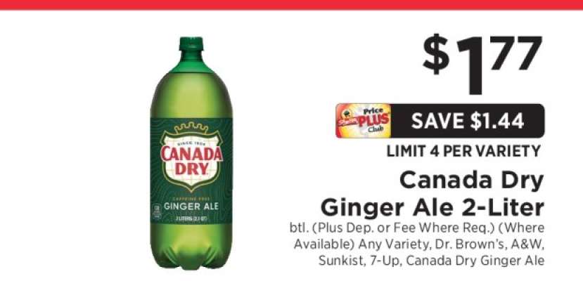 Canada Dry Ginger Ale 2- liter