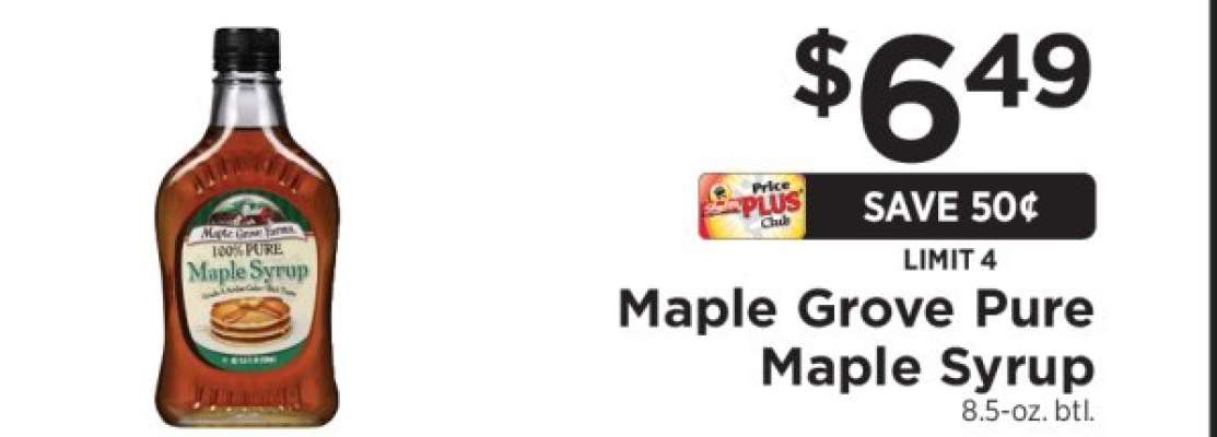 Maple Grove Pure Maple Syrup