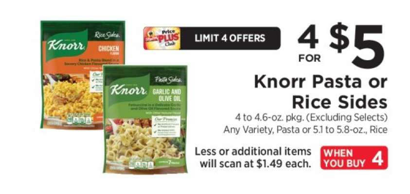 Knorr Pasta or Rice Sides