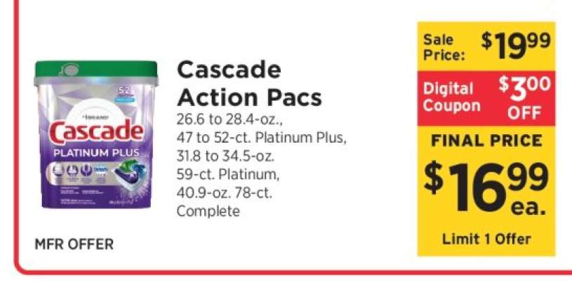 Cascade Action Pacs