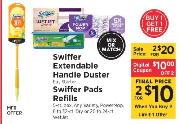 Swiffer Extendable Handle Duster / Swiffer Pads Refills