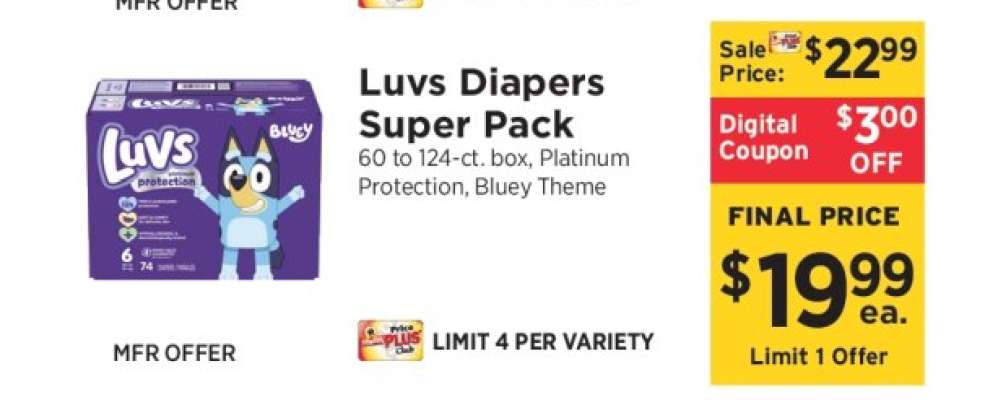 Luvs Diapers Super Pack
