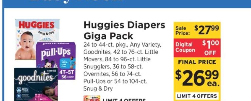 Huggies Diapers Giga Pack