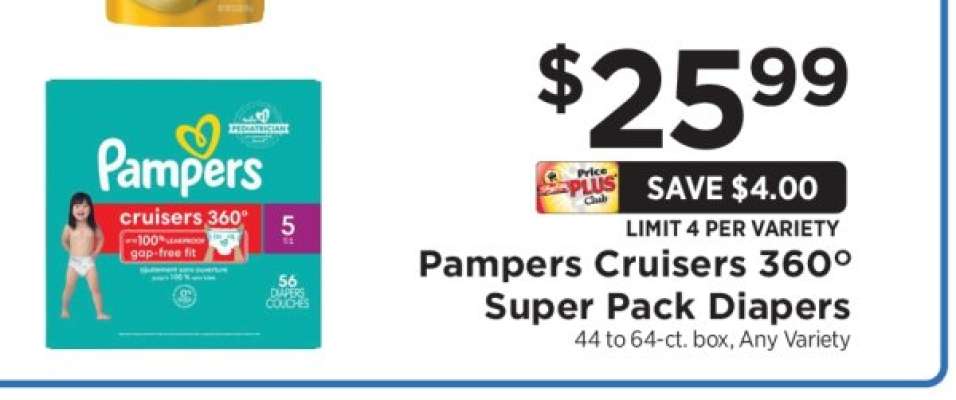 Pampers Cruisers 360 Super Pack Diapers