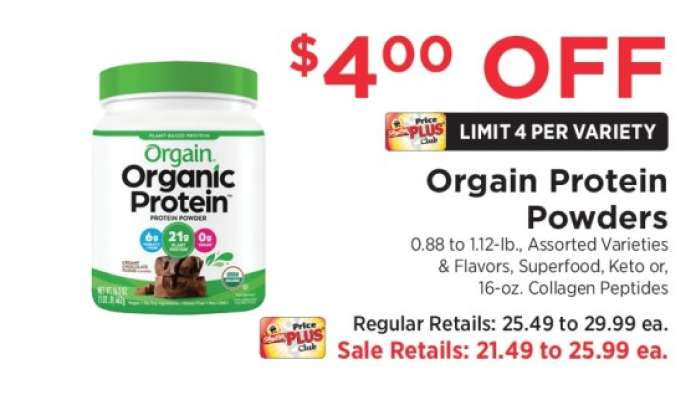Orgain Protein Powders