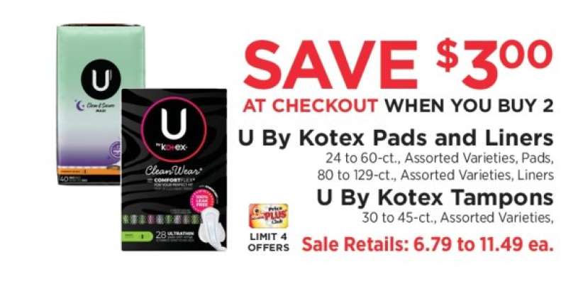 U By Kotex Pads and Liners / U By Kotex Tampons