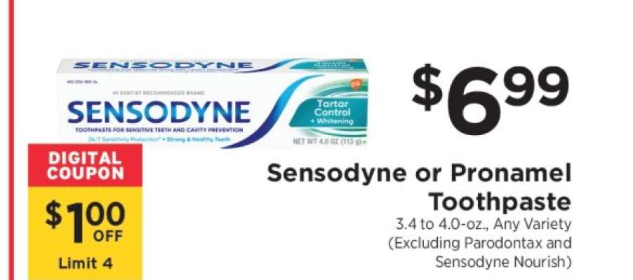 Sensodyne or Pronamel Toothpaste