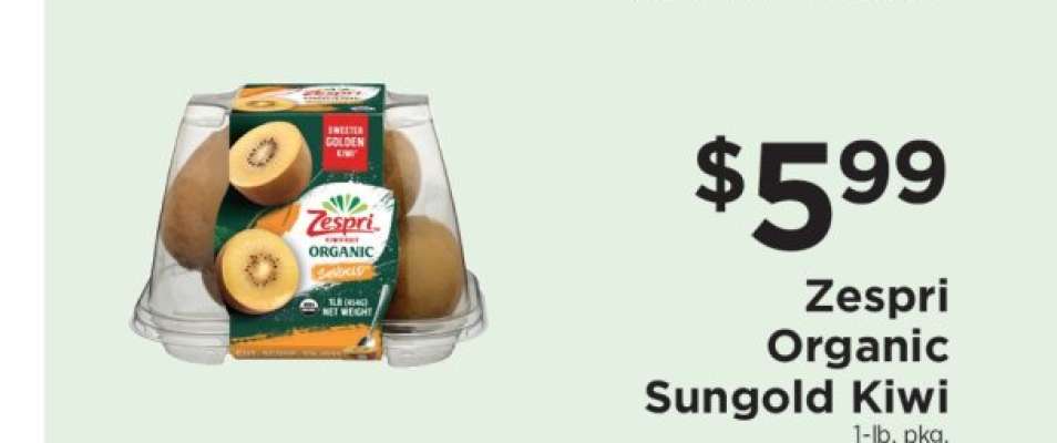 Zespri Organic Sungold Kiwi
