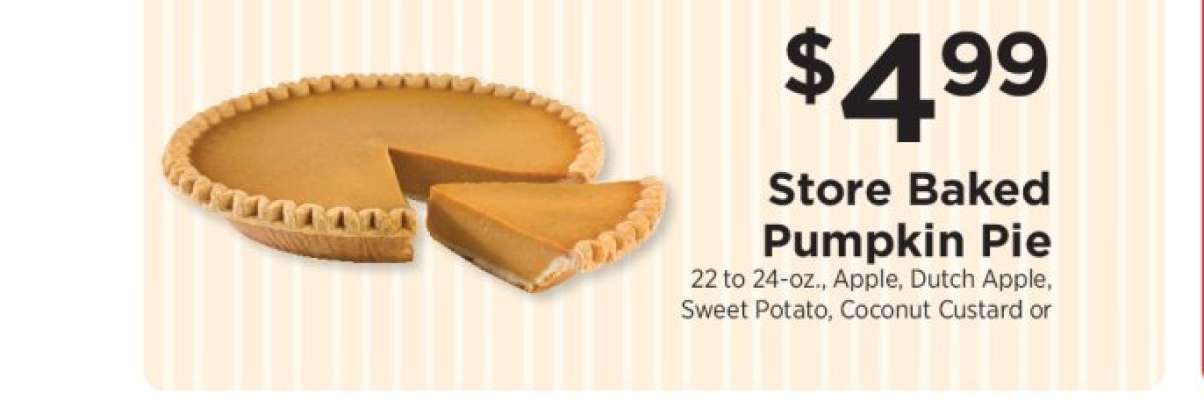 Store Baked Pumpkin Pie