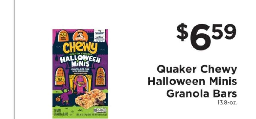 Quaker Chewy Halloween Minis Granola Bars