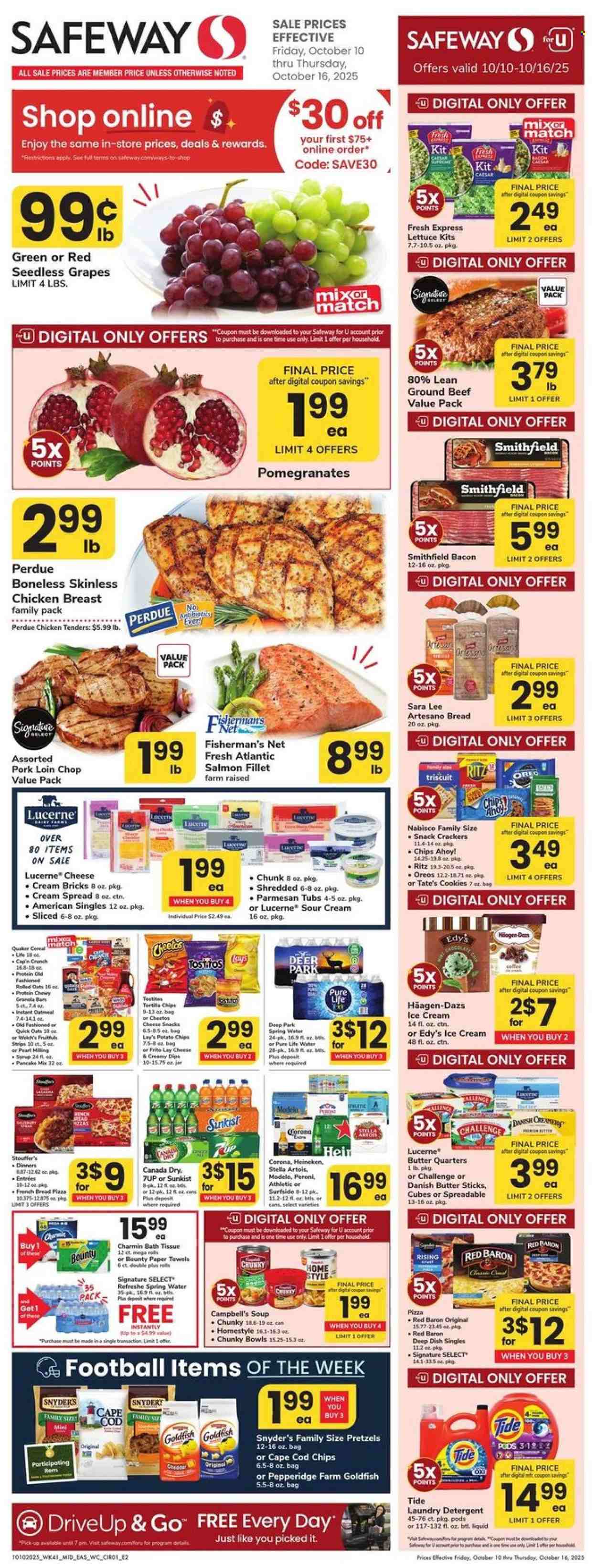 Safeway ad - 10/10/2025 - 10/16/2025. Page 1