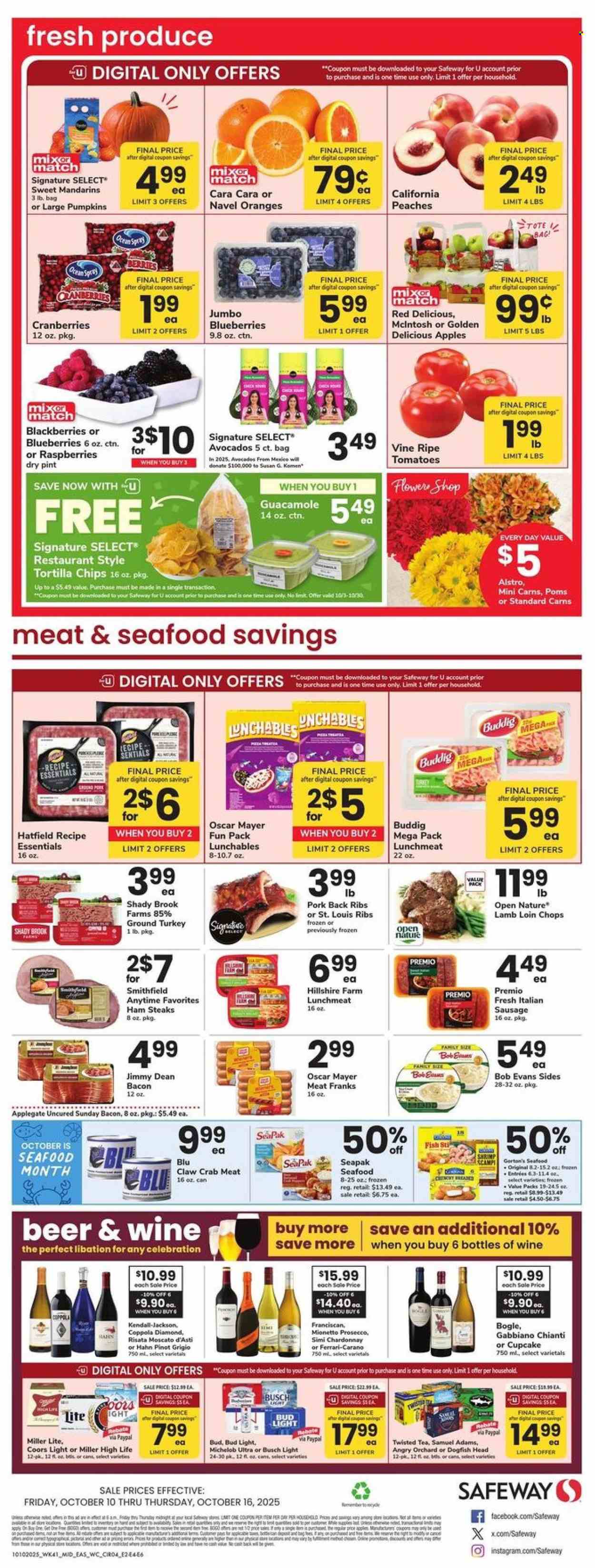 Safeway ad - 10/10/2025 - 10/16/2025. Page 3