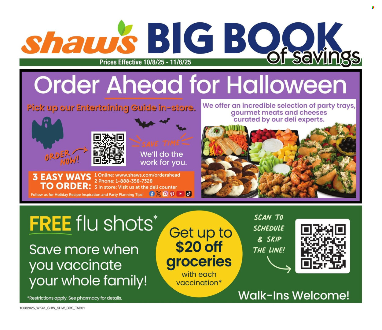Shaw’s ad - 10/08/2025 - 11/06/2025. Page 1