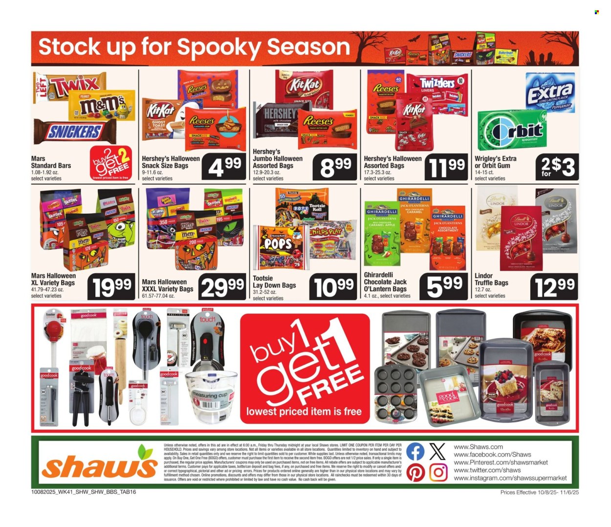 Shaw’s ad - 10/08/2025 - 11/06/2025. Page 16