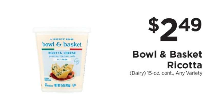 Bowl & Basket Ricotta