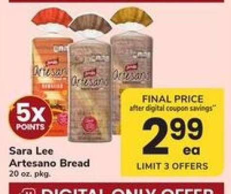 Sara Lee Artesano Bread