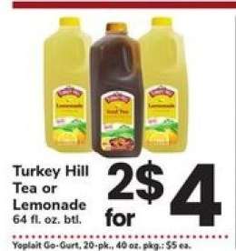 Turkey Hill Tea or Lemonade
