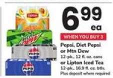 Pepsi, Diet Pepsi, Or Mtn Dew