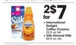 International Delight Coffee Creamer & Silk Almond Milk